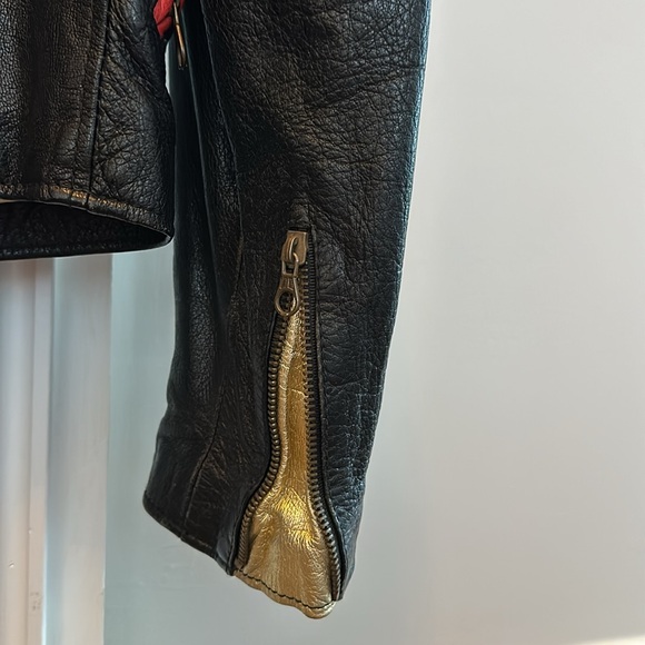 RARE RARE Leather Velvet Moschino Couture Leather Jacket - Picture 4 of 16